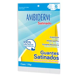 GUANTE SATINADO (pack c/12 bolsas c/1 par)